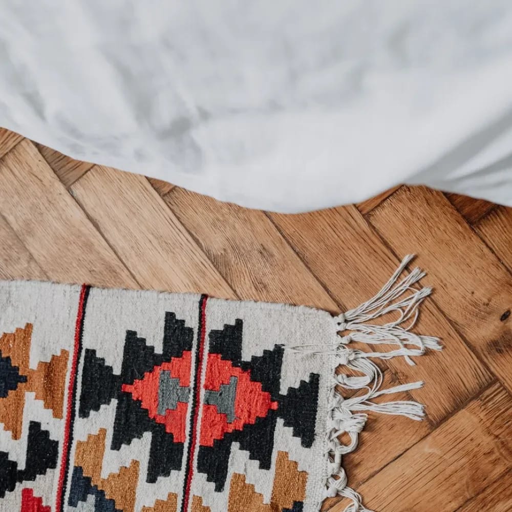 Bohem Saçaklı Pamuk Kilim