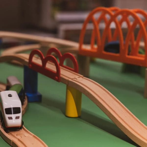Ahşap Tren Seti, Köprülü, 48 Parça