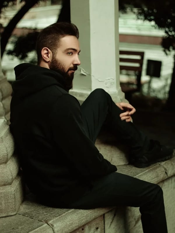 Ağır Gramaj Kapüşonlu Sweat Siyah